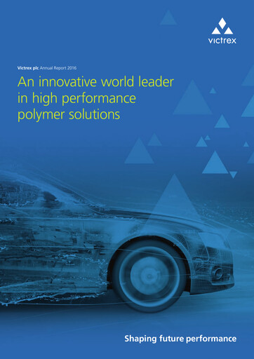 Thumbnail Victrex Annual Report 2016