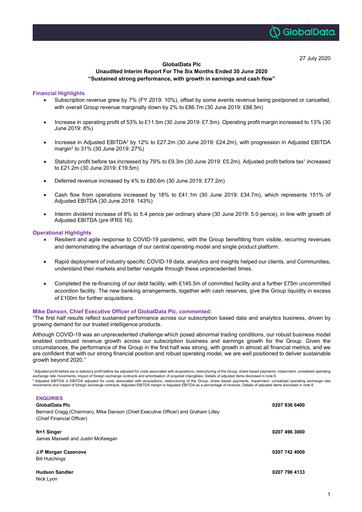 Thumbnail GlobalData Half-year Report 2020-h1