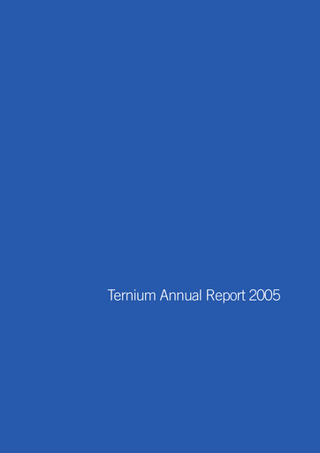 Miniature Ternium Argentina Rapport annuel 2005