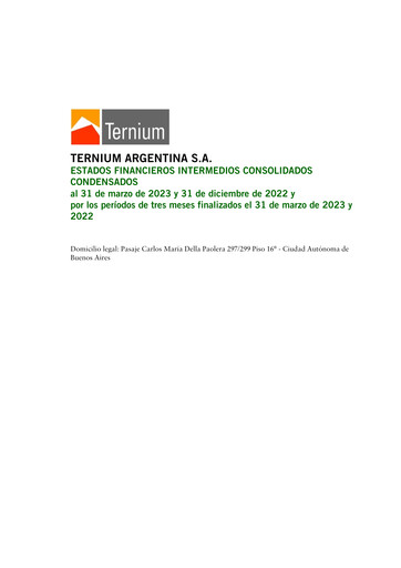 Thumbnail Ternium Argentina Financial Statement 2023-q1