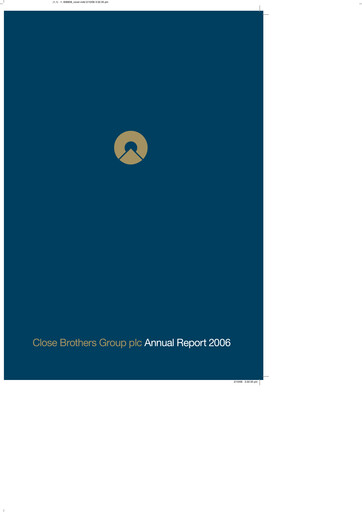Thumbnail Close Brothers Group Annual Report 2006