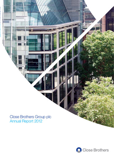 Thumbnail Close Brothers Group Annual Report 2012