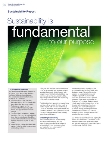 Thumbnail Close Brothers Group Sustainability Report 2021