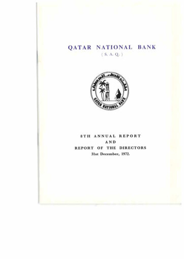 Thumbnail QNB (Qatar National Bank) Annual Report 1972