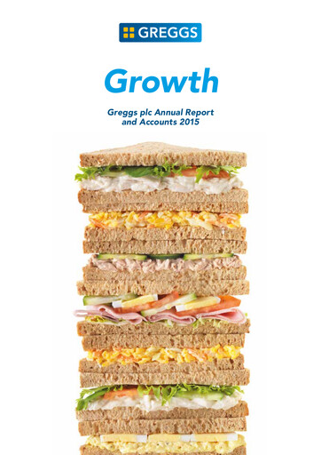 Thumbnail Greggs Annual Report 2015