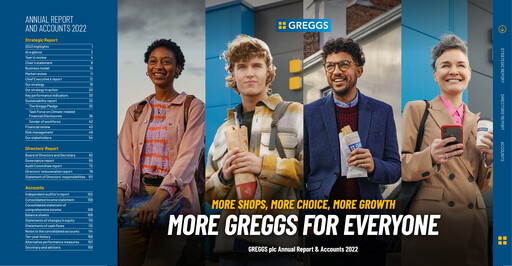 Thumbnail Greggs Annual Report 2022