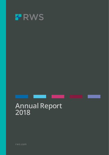 Thumbnail RWS Holdings Annual Report 2018