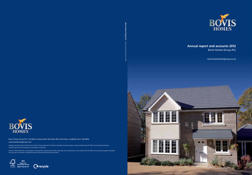 Thumbnail Vistry Group Annual Report 2012