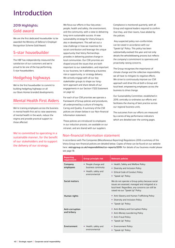 Thumbnail Vistry Group Sustainability Report 2019