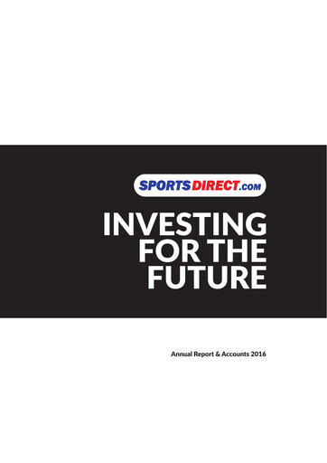 Thumbnail Frasers Group Annual Report 2016