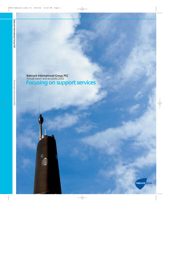 Thumbnail Babcock International Group Annual Report 2002