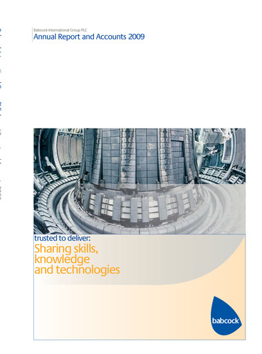 Thumbnail Babcock International Group Annual Report 2009