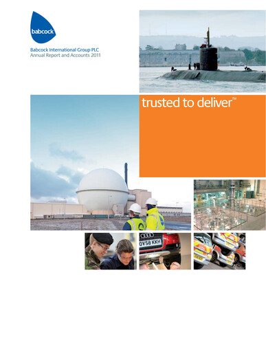 Thumbnail Babcock International Group Annual Report 2011