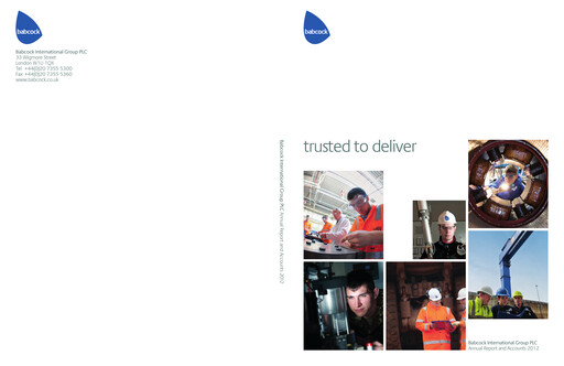Thumbnail Babcock International Group Annual Report 2012