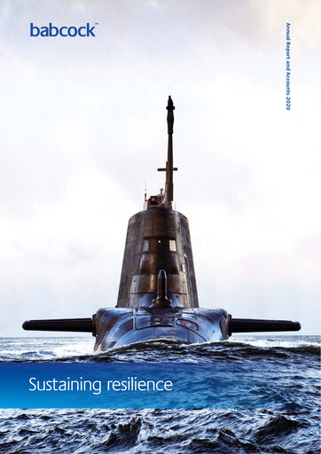 Thumbnail Babcock International Group Annual Report 2020
