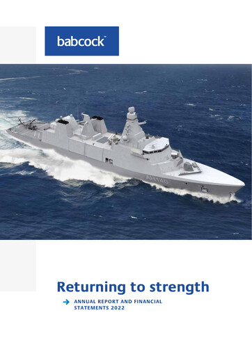 Thumbnail Babcock International Group Annual Report 2022