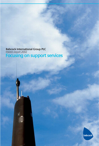 Thumbnail Babcock International Group Half-year Report 2002-h1