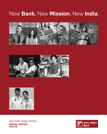 Thumbnail IDFC FIRST Bank
 Annual Report 2018-2019