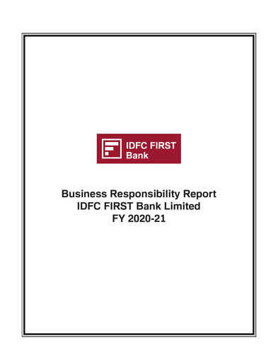 Vorschaubild IDFC FIRST Bank
 ESG-Bericht 2020-2021