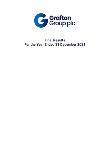 Thumbnail Grafton Group Financial Report 2021