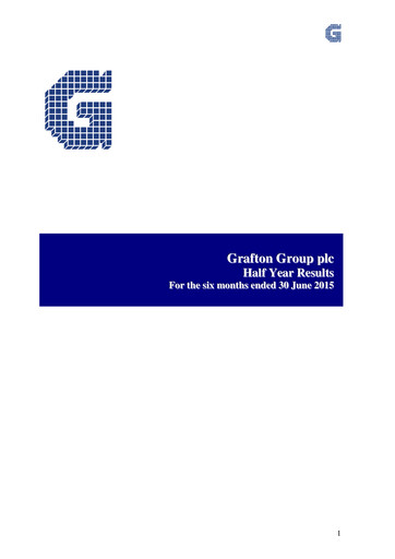 Thumbnail Grafton Group Half-year Report 2015-h1
