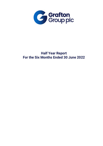 Thumbnail Grafton Group Half-year Report 2022-h1