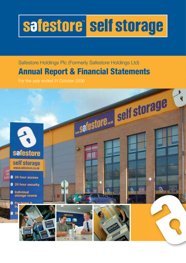 Thumbnail Safestore Annual Report 2006