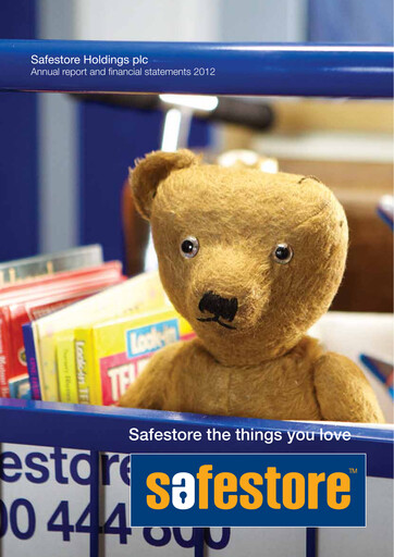 Thumbnail Safestore Annual Report 2012