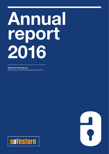 Thumbnail Safestore Annual Report 2016