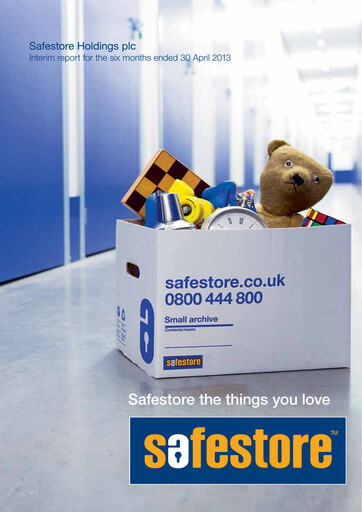 Vorschaubild Safestore Halbjahresbericht 2013-h1