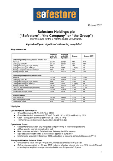 Vorschaubild Safestore Halbjahresbericht 2017-h1