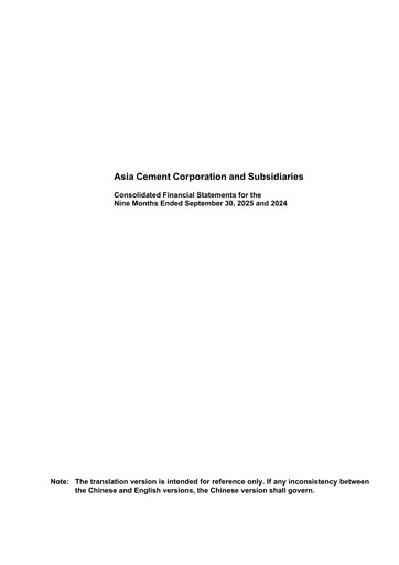 Thumbnail Asia Cement Quarterly Report 2025-q3