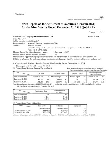 Thumbnail Daikin Quarterly Report 2018-q3