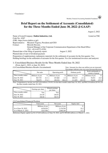 Thumbnail Daikin Quarterly Report 2022-q1
