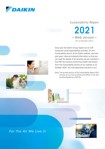 Miniature Daikin Rapport de durabilité 2021