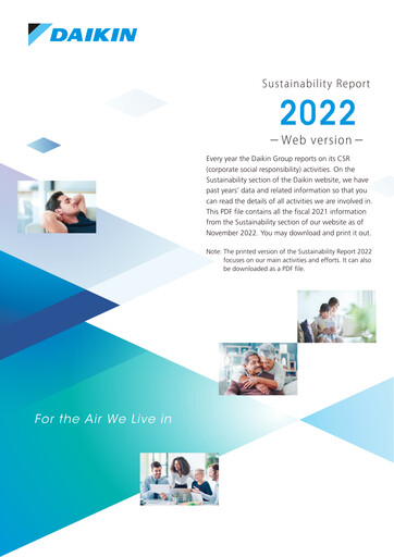 Miniature Daikin Rapport de durabilité 2022