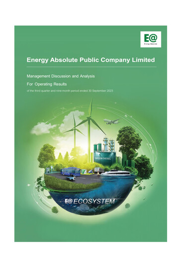 Thumbnail Energy Absolute Quarterly Report 2023-q3