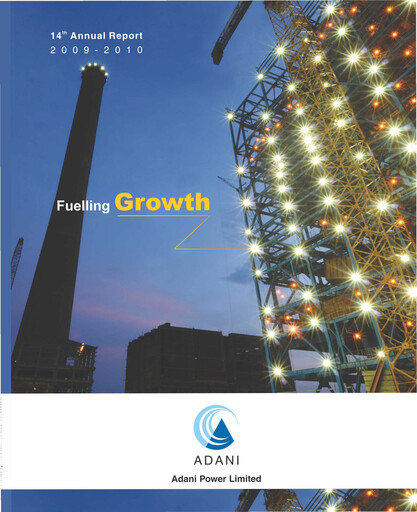 Thumbnail Adani Power Annual Report 2009-2010