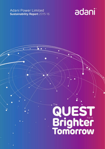 Thumbnail Adani Power Sustainability Report 2015-2016