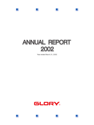 Thumbnail Glory Ltd. Annual Report 2002