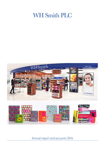 Thumbnail WH Smith Annual Report 2016