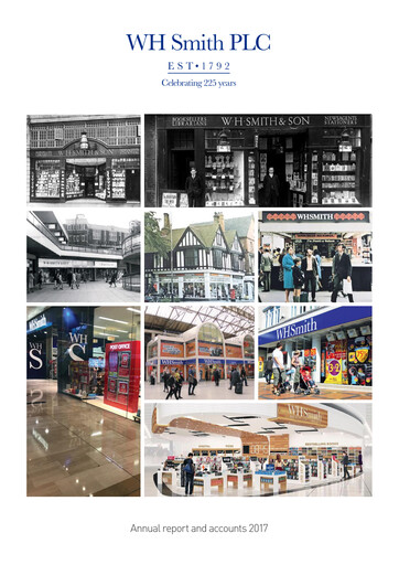 Thumbnail WH Smith Annual Report 2017