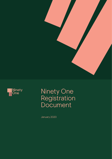 Thumbnail Ninety One Group Universal Registration Document fy2020