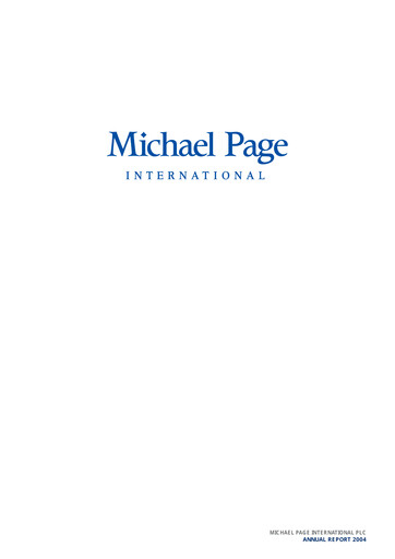 Thumbnail PageGroup Annual Report 2004