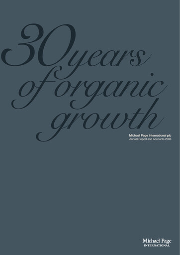 Thumbnail PageGroup Annual Report 2006