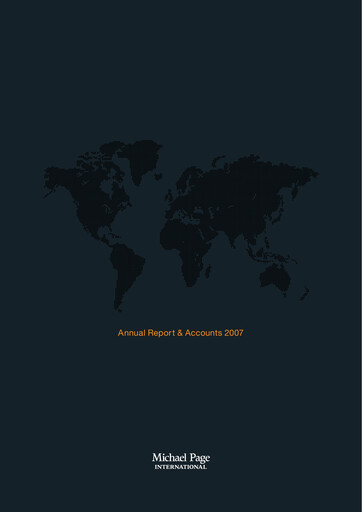 Thumbnail PageGroup Annual Report 2007