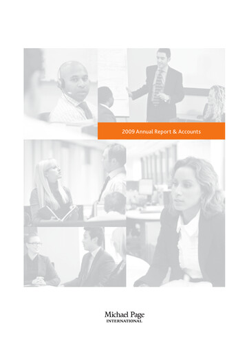 Thumbnail PageGroup Annual Report 2009