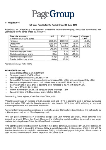 Thumbnail PageGroup Half-year Report 2016-h1