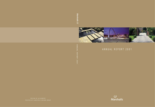 Thumbnail Marshalls plc Annual Report 2001