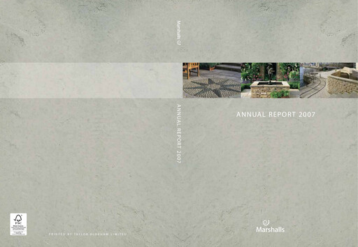 Thumbnail Marshalls plc Annual Report 2007